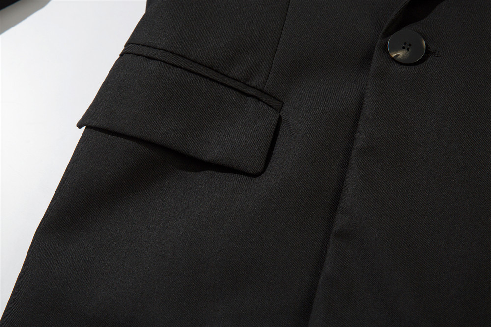 Solid Color Loose Suit Jag In The Midde Of Back Spring And Autumn - Image 6