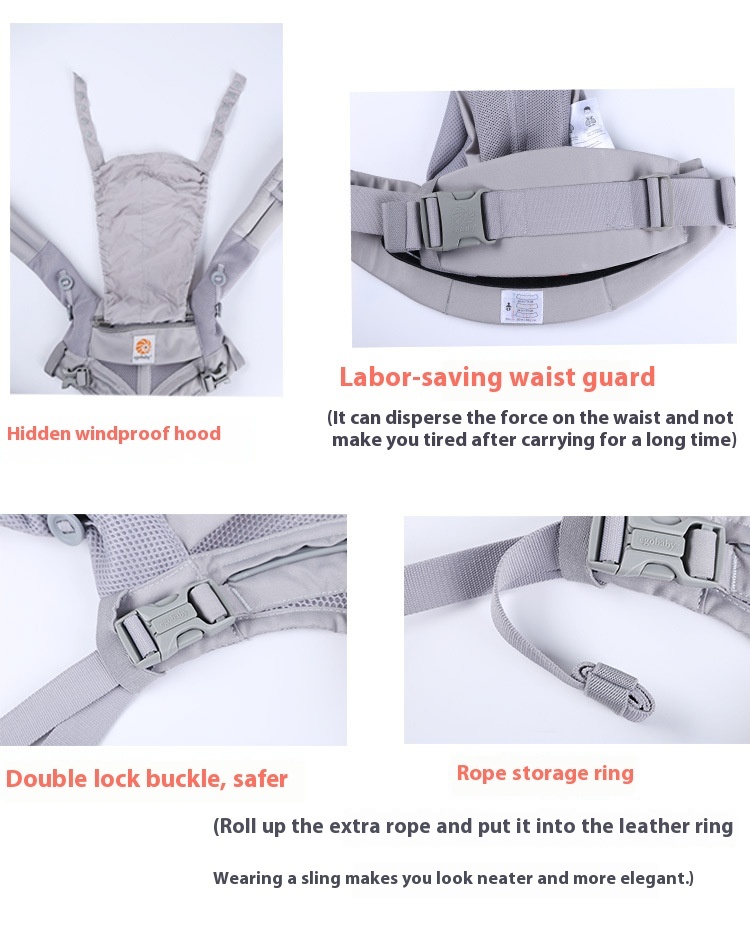 Baby Strap Front And Back Two Use Multi-functional Four Seasons Universal - Image 10