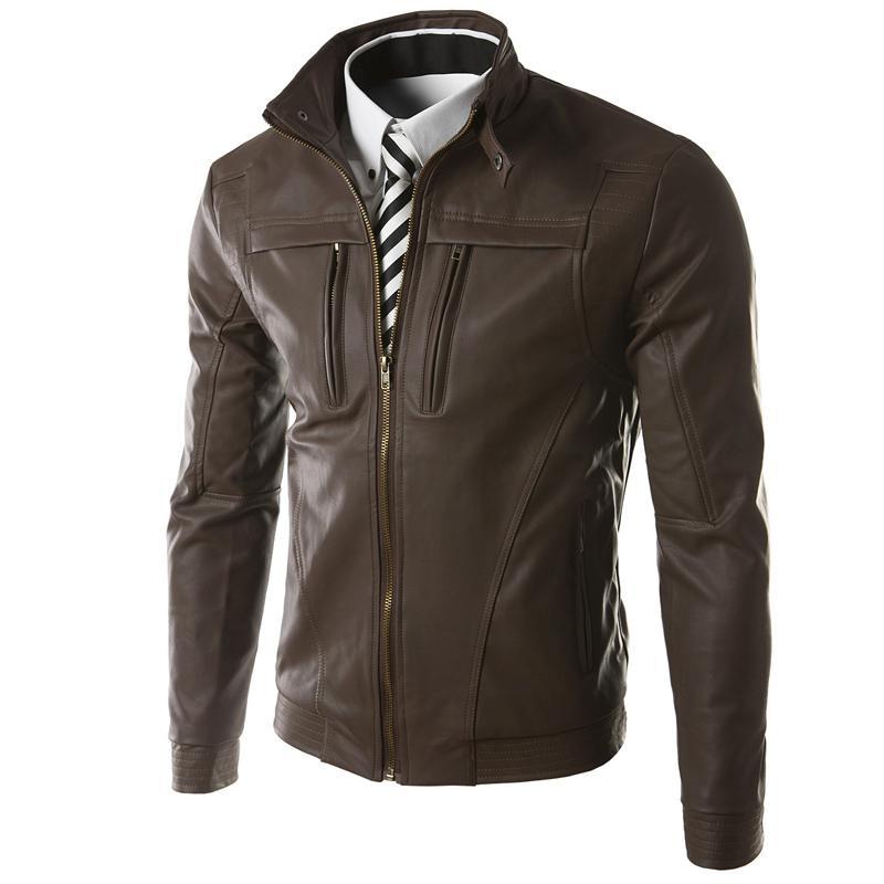 Men's PU leather jacket - Image 2