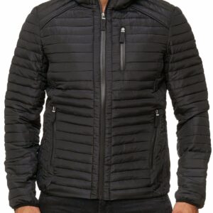 Hooded padded coat