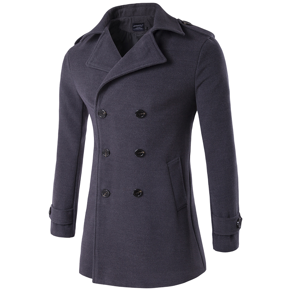 Double-breasted coat trench coat - Image 3