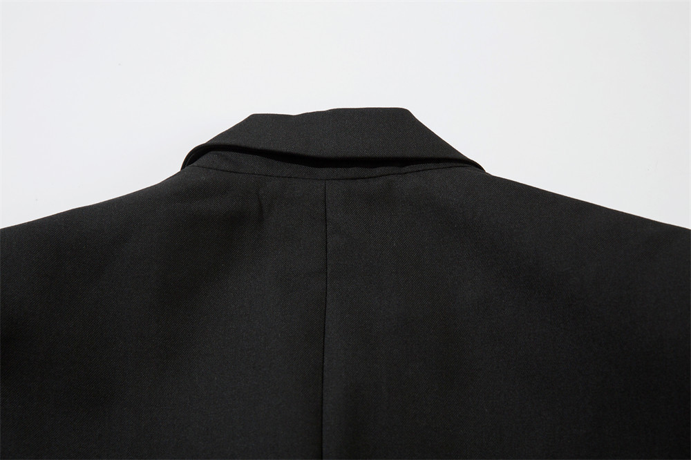 Solid Color Loose Suit Jag In The Midde Of Back Spring And Autumn - Image 2