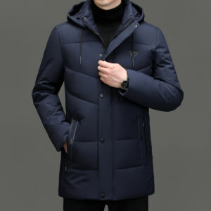 Down Cotton-padded Jacket Korean Casual Fall Winter Coat Men