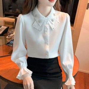 Fashion Personalized Chiffon Shirt For Women