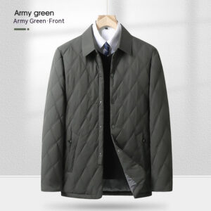 Middle-aged And Elderly Padded Jacket Warm Business Cotton-padded Casual Coat