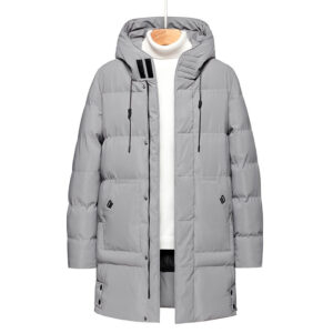 Plus Size Keep Warm Men's Thick Mid-length Cotton-padded Jacket