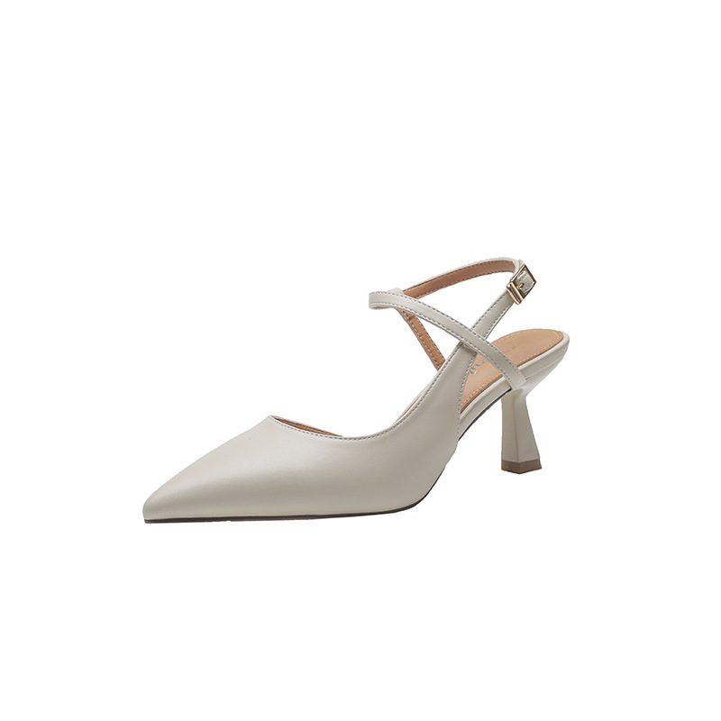 Women's French Retro Pointed-toe Stiletto Sandals - Image 2