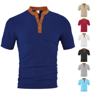 Casual Loose Breathable Button-up Men's Short Sleeves