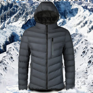 New Hooded Plush And Thick Multi Pocket Men's Cotton Jacket