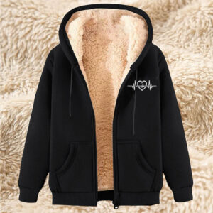 Men's Fleece Hoodie With Fleece Lining, Thick And Warm For Winter, Lamb Fleece For Autumn And Winter