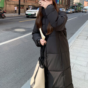 Women's Mid-length Over-the-knee Cotton Coat