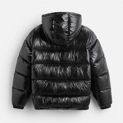Autumn And Winter Down Black Warm Simple And Comfortable Hooded Short Coat - Image 9