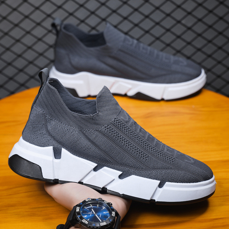 Spring Men’s Slip-On Flyknit Sneakers – Lightweight, Breathable & Comfortable - Image 2