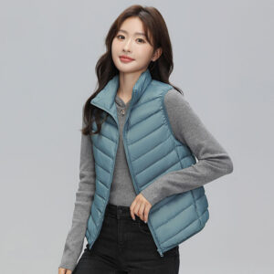 Stand Collar Outer Wear Slimming Plus Size Down Vest Vest