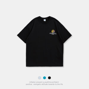 Fashion Brand Lovers Short Sleeve T-Shirt Men'S Summer Loose Trend Versatile New Xinjiang Cotton Smiling Face Top