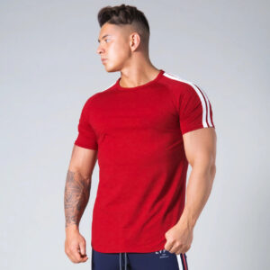 Summer New Short Sleeve Men's Cotton Loose Crew Neck Top