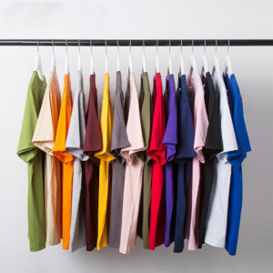 Pure Cotton Solid Color Lovers Short Sleeve T Shirt