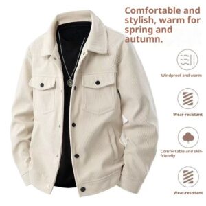 Retro Casual Loose Men's Lapel Work Jacket