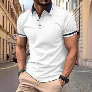 Button Men's Casual Polo Shirt