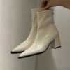 White 5cm Heel Single Lining