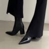Black 7cm Heel Single Lining