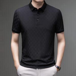 Rhombus Thin Ice Silk Short Sleeve T-shirt